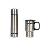 Set de Termo y Taza de Acero Inoxidable