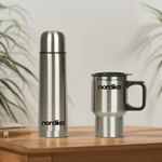 Set de Termo y Taza de Acero Inoxidable