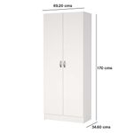 Armario Blanco de 2 Puertas