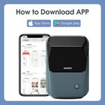 Impresora Portátil de Etiquetas Térmica Niimbot B1 Azul