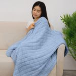 Throw Celeste de 130 x 160 Cm