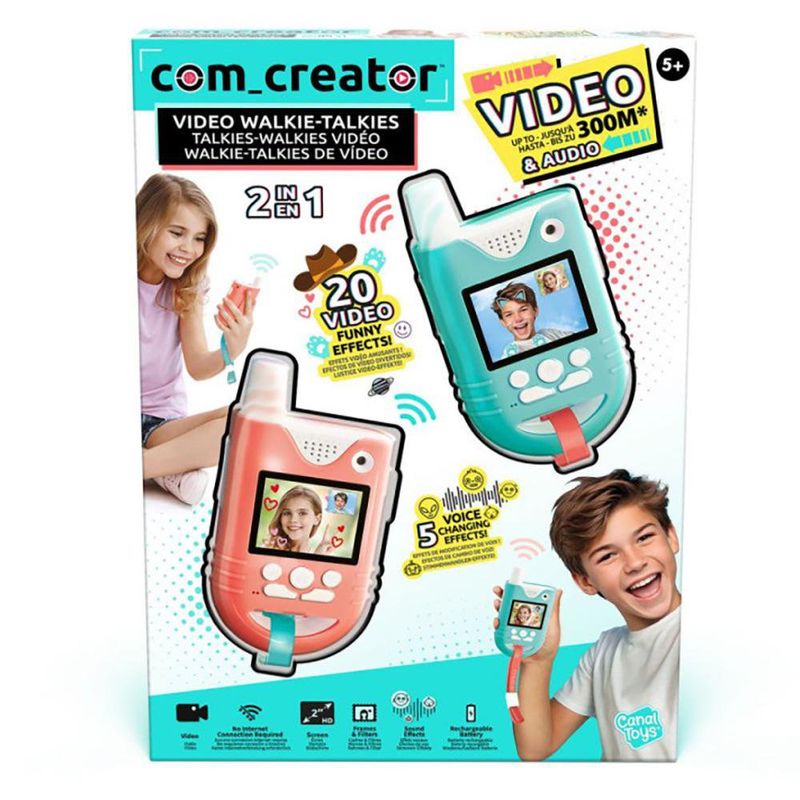 Par de Walkie Talkies con Video 10x5x3 Cm