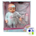 Muñeca Bebé con Pijama y Mascota 13 Plg Diseños Surtidos