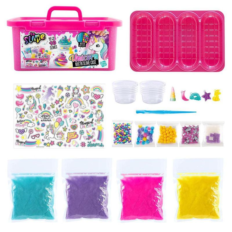 Set de Slime Decoraciones de Unicornio y Maletín