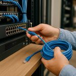 Cable Utp Conectores RJ45 Categoría 5 Azul de 15.24 M