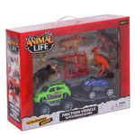 Set de Dinosaurios con Vehículos 10 Pzas Diseños Surtidos