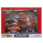 Set de Dinosaurios con Vehículos 10 Pzas Diseños Surtidos