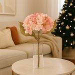 Rama Decorativa Hortensia en Tonos Rosa