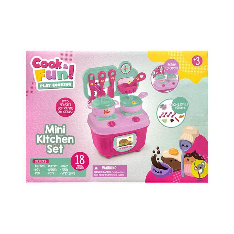 Set de Mini Juego de Cocina Cook & Fun 18 Pzas