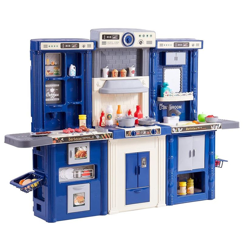Set de Juego Infantil 3 en 1 Cocina Lavadero y Barbacoa