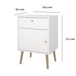 Mesa de Noche Zoe Blanco