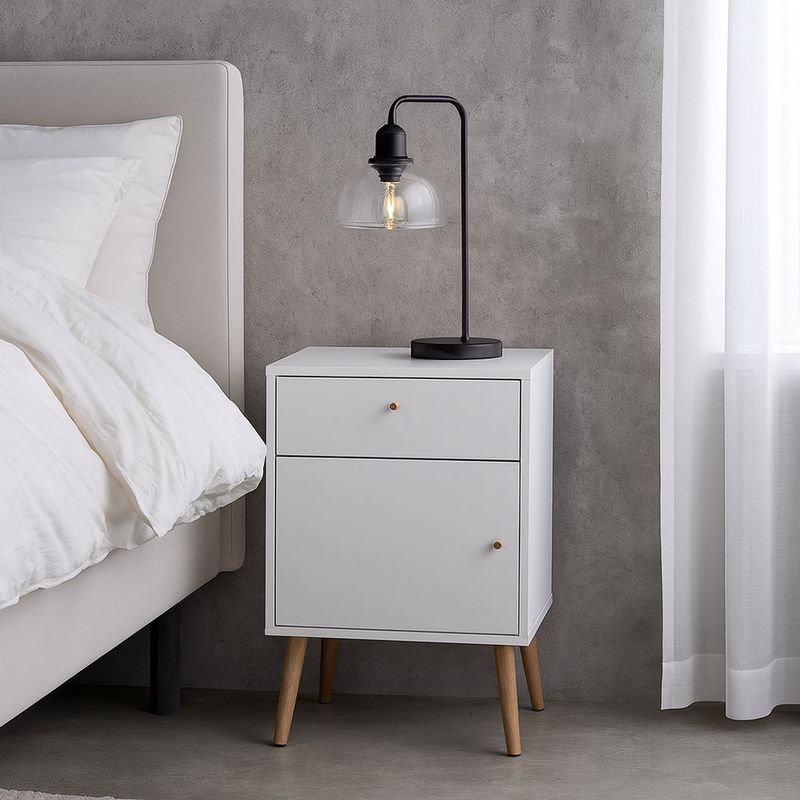 Mesa de Noche Zoe Blanco