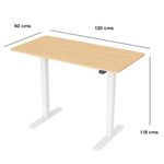 Escritorio de Altura Ajustable Eléctrico Beige