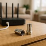 Set de 10 Conectores Tipo F Coaxial RG6 Níquel Alta Calidad