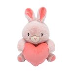 Peluche Conejo Rosa con Corazón para San Valentín