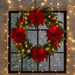 Pascua Roja de Tela con Centro de Brillos