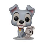Figura Vinyl Pop La Dama y el Vagabundo Tramp con Cachorro