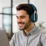 Audífonos Inalámbricos de Diadema Premium Azul