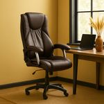 Silla Ejecutiva con Respaldo Alto Café