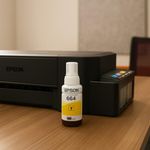 Botella de Tinta Epson T664 Amarilla 70 Ml