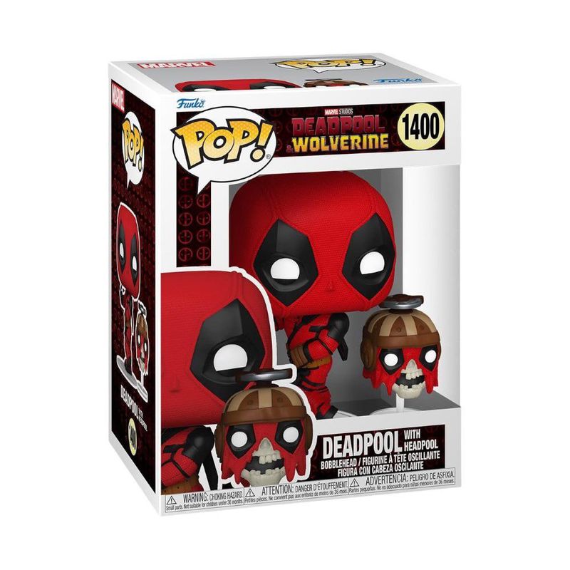 Figura Vinyl Pop Marvel Deadpool with Headpool