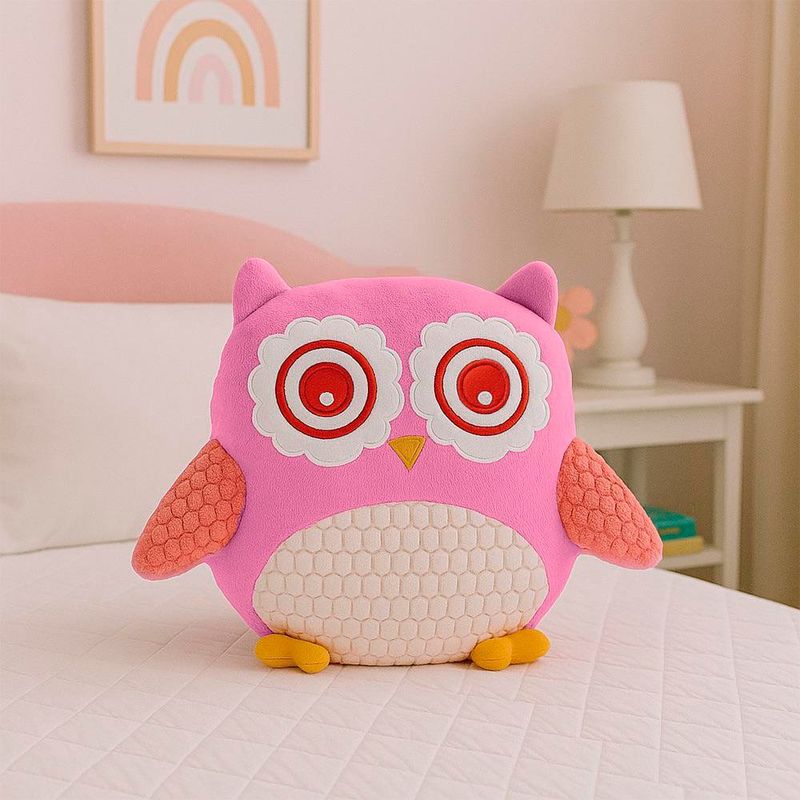 Cojín Búho Rosa 75x55x90 Cm