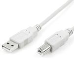 Cable de Datos para Impresora 1.8 M Gris Claro