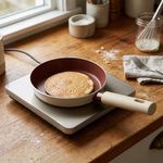 Sartén Mini de Aluminio Antiadherente de 14 cm para Cocina Color Beige