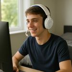 Audífonos Inalámbricos Quantum 360P Suprauarales Blanco