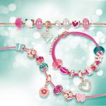 Set De Creación De Pulseras De Encanto Rosa Princesa 27 Pzas - Make It Real