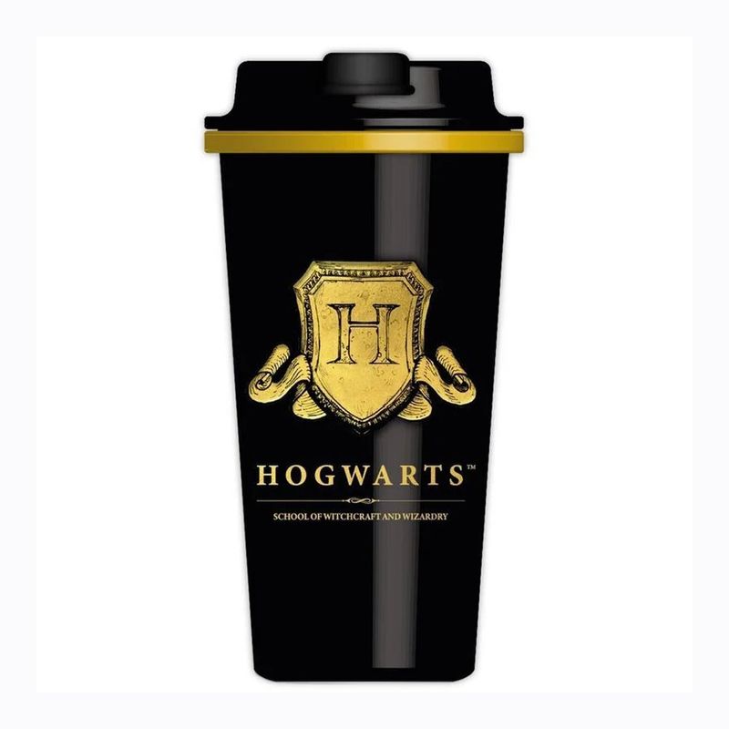 Vaso de Viaje Hogwarts Negro 450 Ml