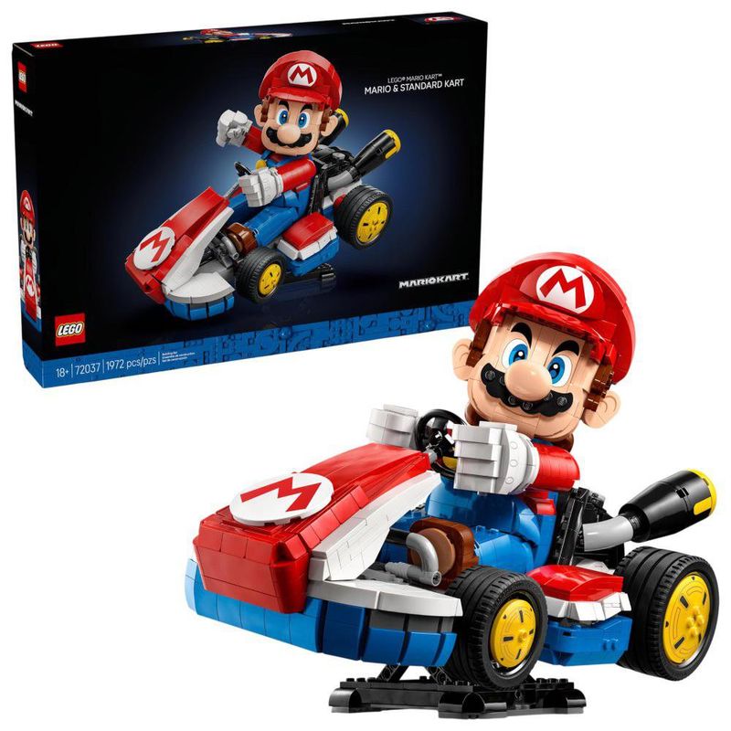 Set Lego Mario con Kart Estándar 1972 Pzas