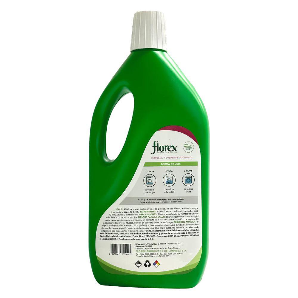 Florex Detergente para Ropa Deterfresh Floral 1 L - Empresas Cemaco