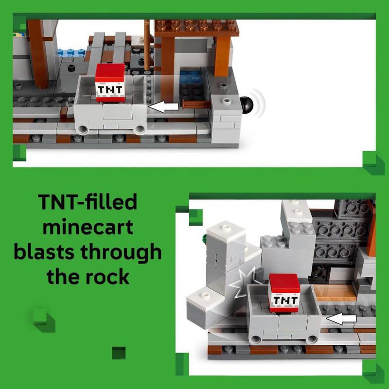 Set Lego Minecraft Mina en Forma de Pico 530 Pzas