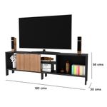 Mueble para TV Negro y Natural