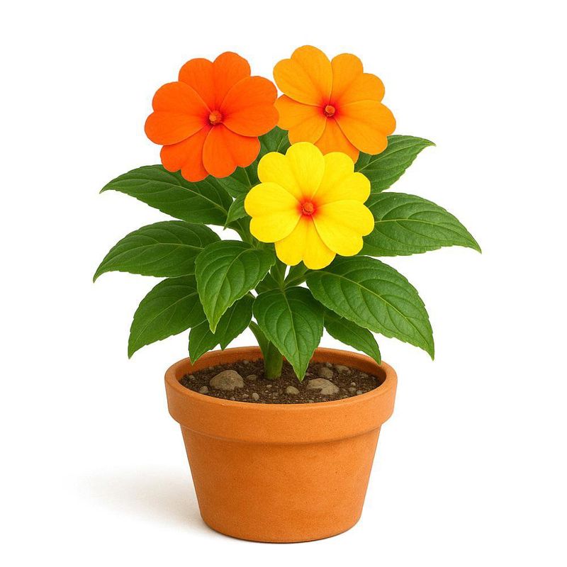 Chatia Nueva Guinea en Maceta Multicolor 9 Plg