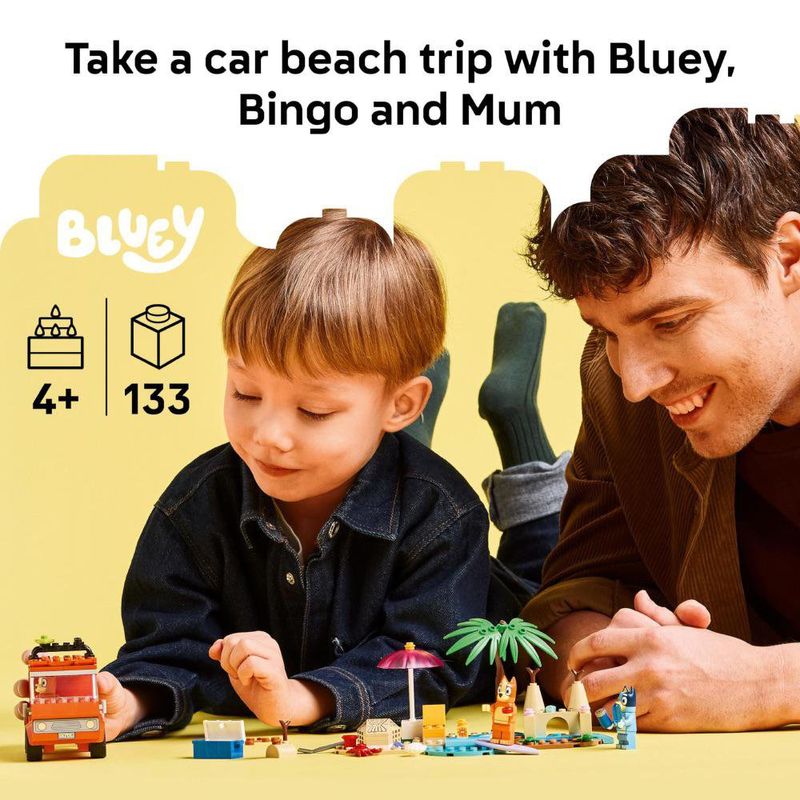 Set Lego Bluey Viaje Familiar a la Playa
