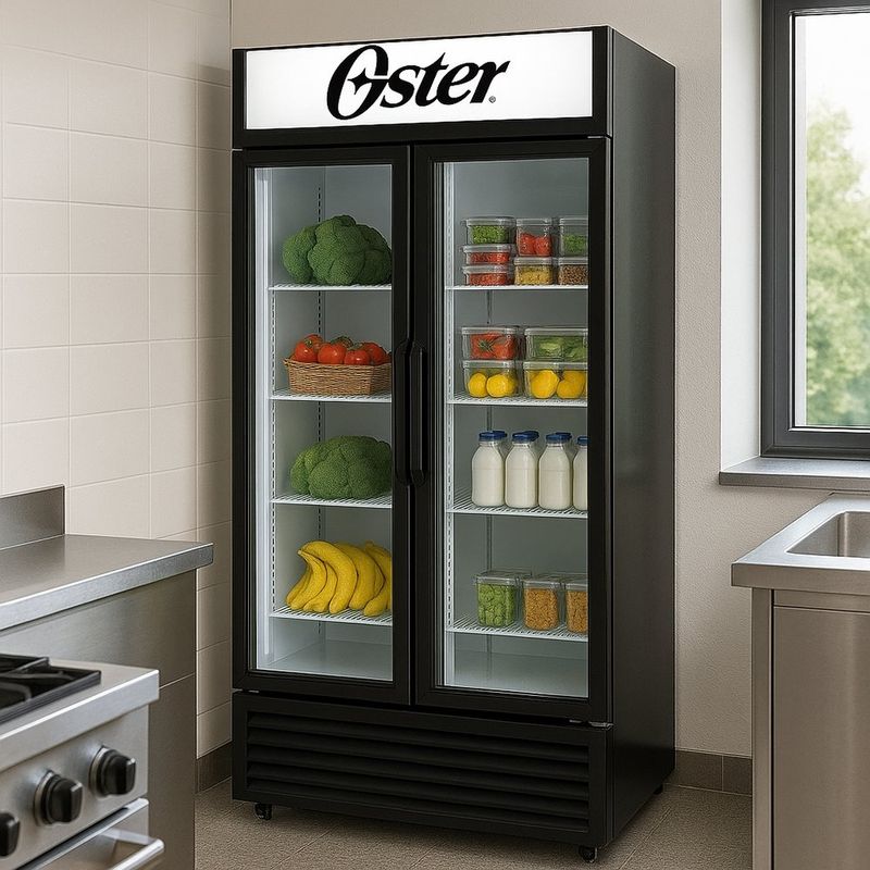 Cámara Refrigeradora de 2 Puertas Vidrio