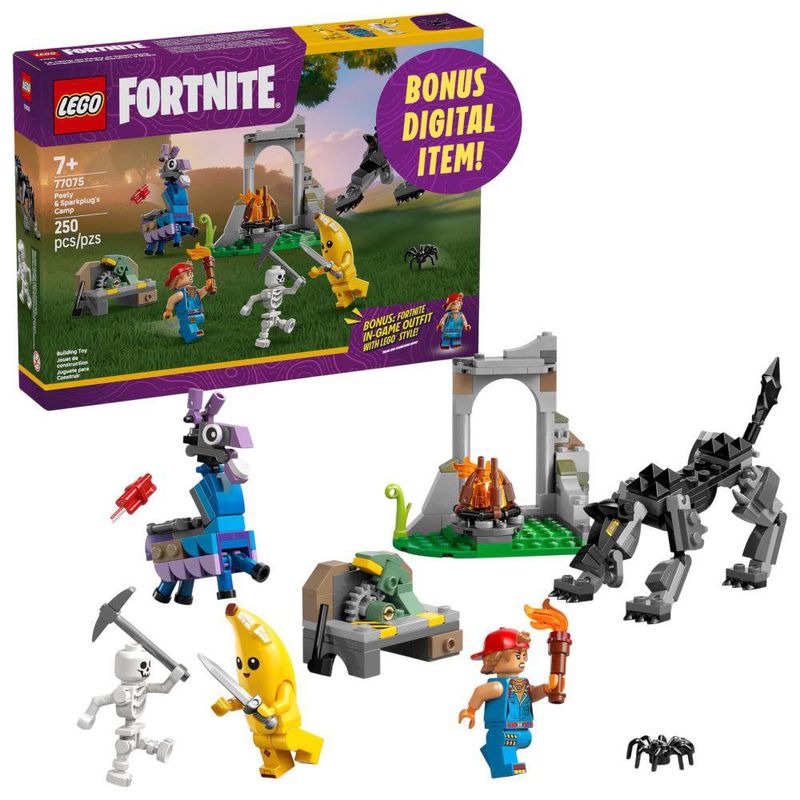 Set Lego Campamento de Peely y Cíclope Fortnite 250 Pzas
