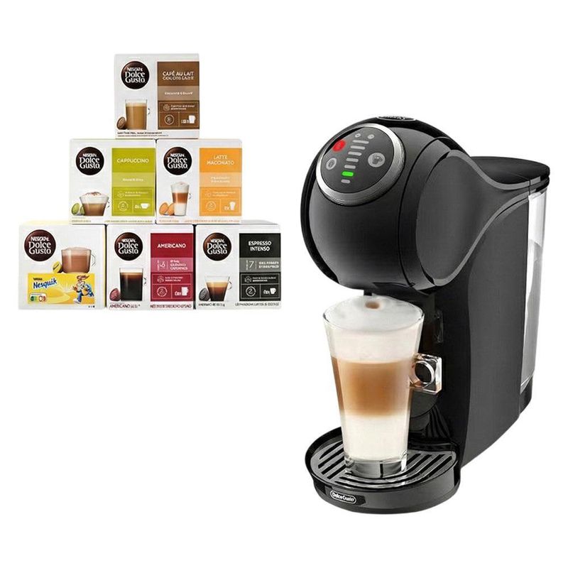 Cafetera Dolce Gusto Genio S Plus + Set de 6 Cajas de Cápsulas de Regalo