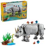 Set Lego Poderoso Rinoceronte con Pájaros 3 en 1