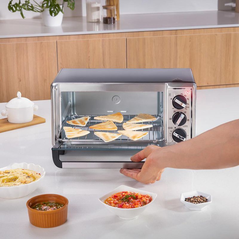 Horno Tostador para 4 Rebanadas con 4 Funciones