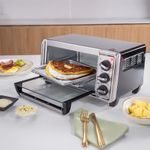 Horno Tostador para 4 Rebanadas con 4 Funciones