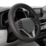 Cubre Volante de Cuero Negro talla L