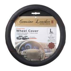 Cubre Volante de Cuero Negro talla L