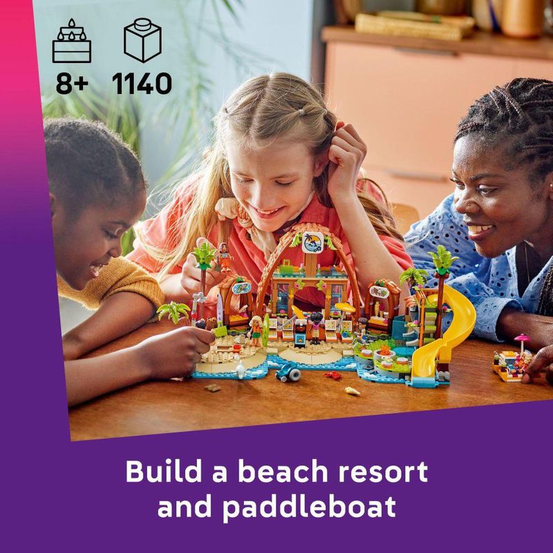 Set Lego Friends Resort Vacaciones Playa Familiar 1140 Pzas