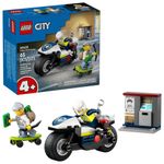 Set Lego City Persecución en Moto de Policía 65 Pzas