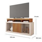 Rack para TV Café y Crema