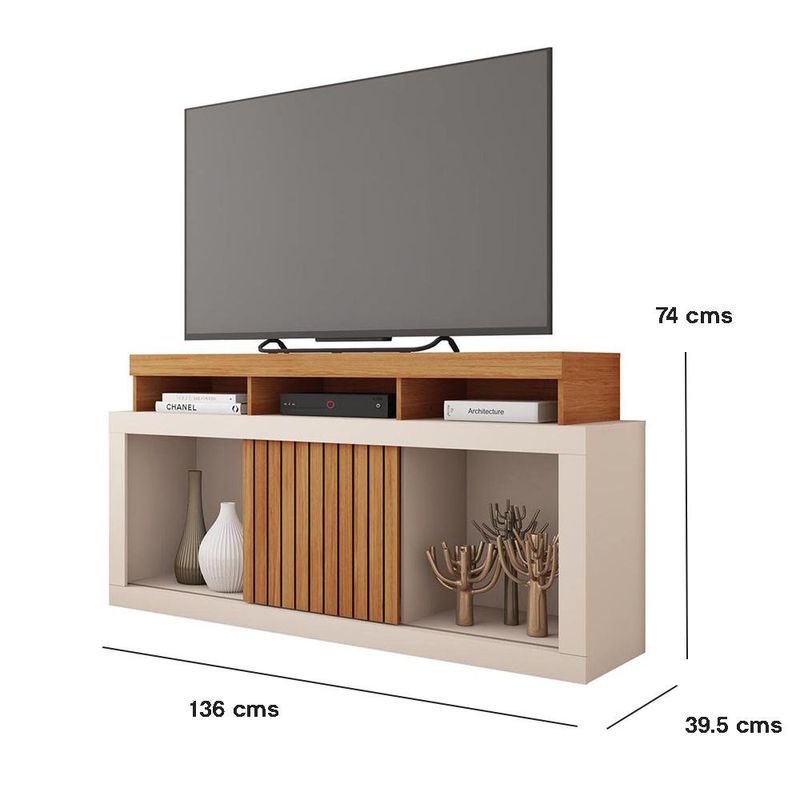 Rack para TV Café y Crema