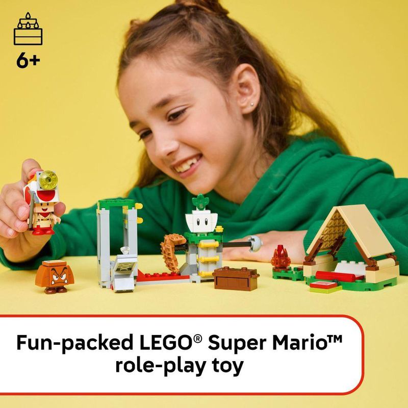 Set Lego Super Mario Campamento con Capitán Toad 159 Pzas
